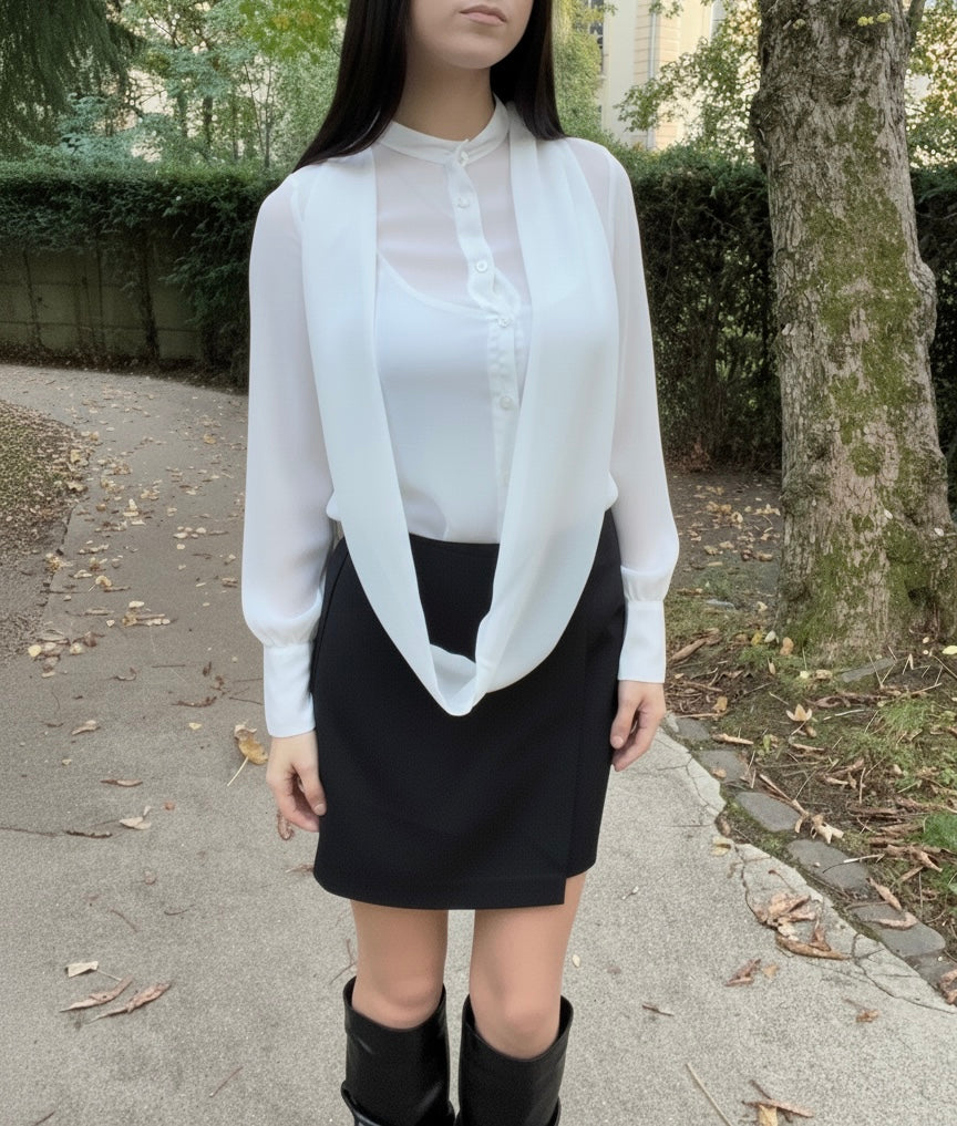 Chemise blanche a col