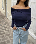 Pull-Over bleu