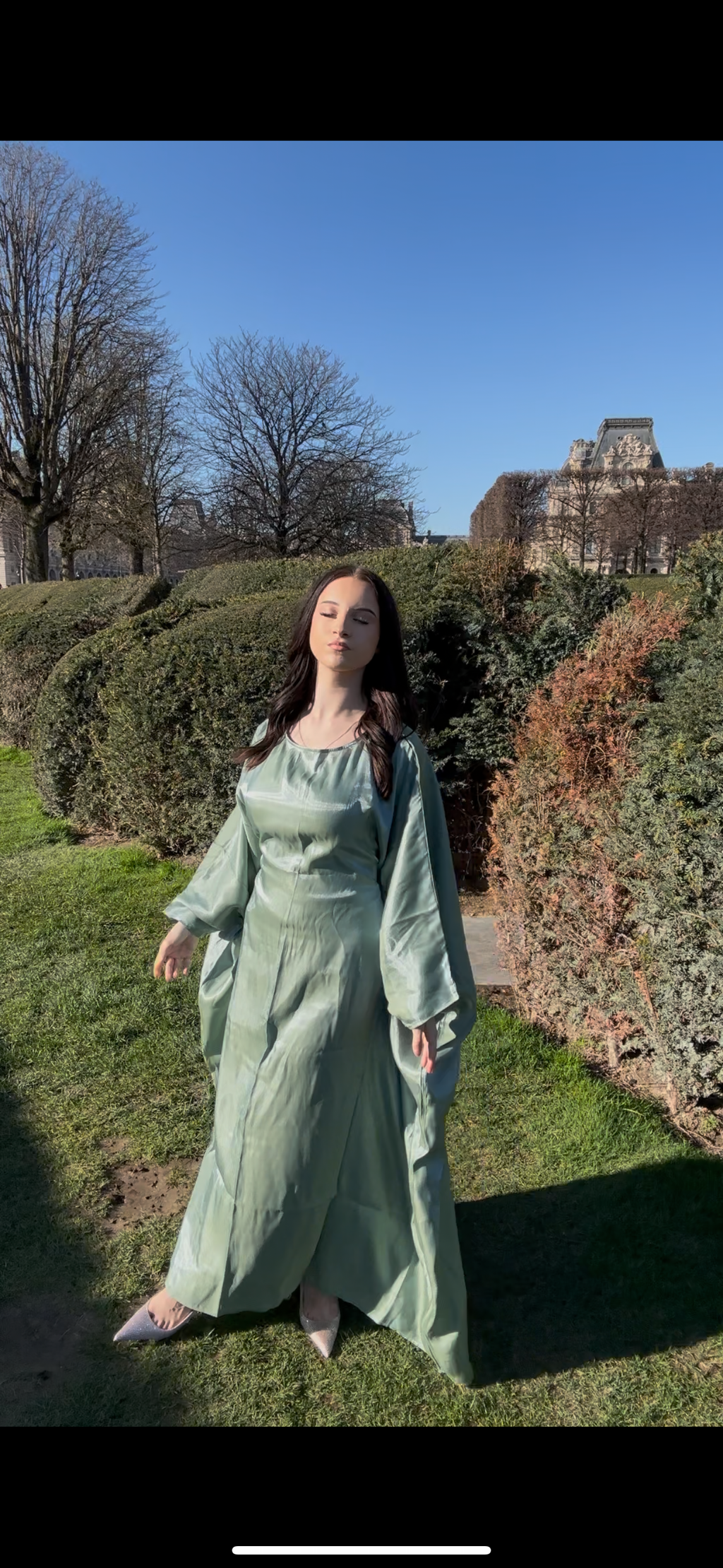 Abaya Verte Douce & Lumineuse