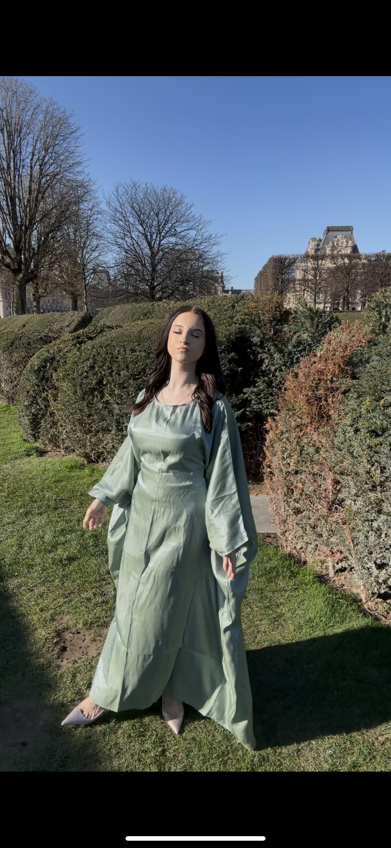 Abaya Verte Douce & Lumineuse