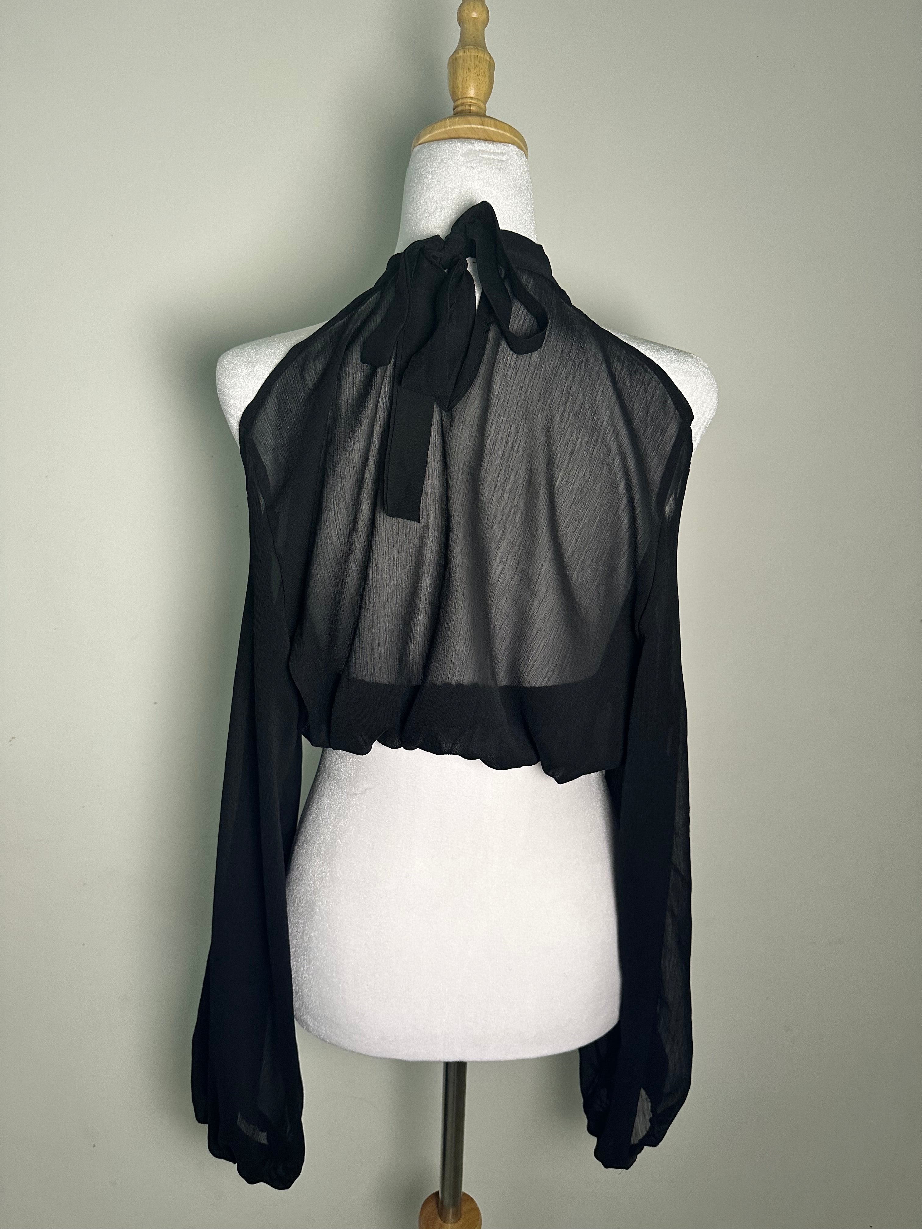 Chemisier top à épaules dénudes