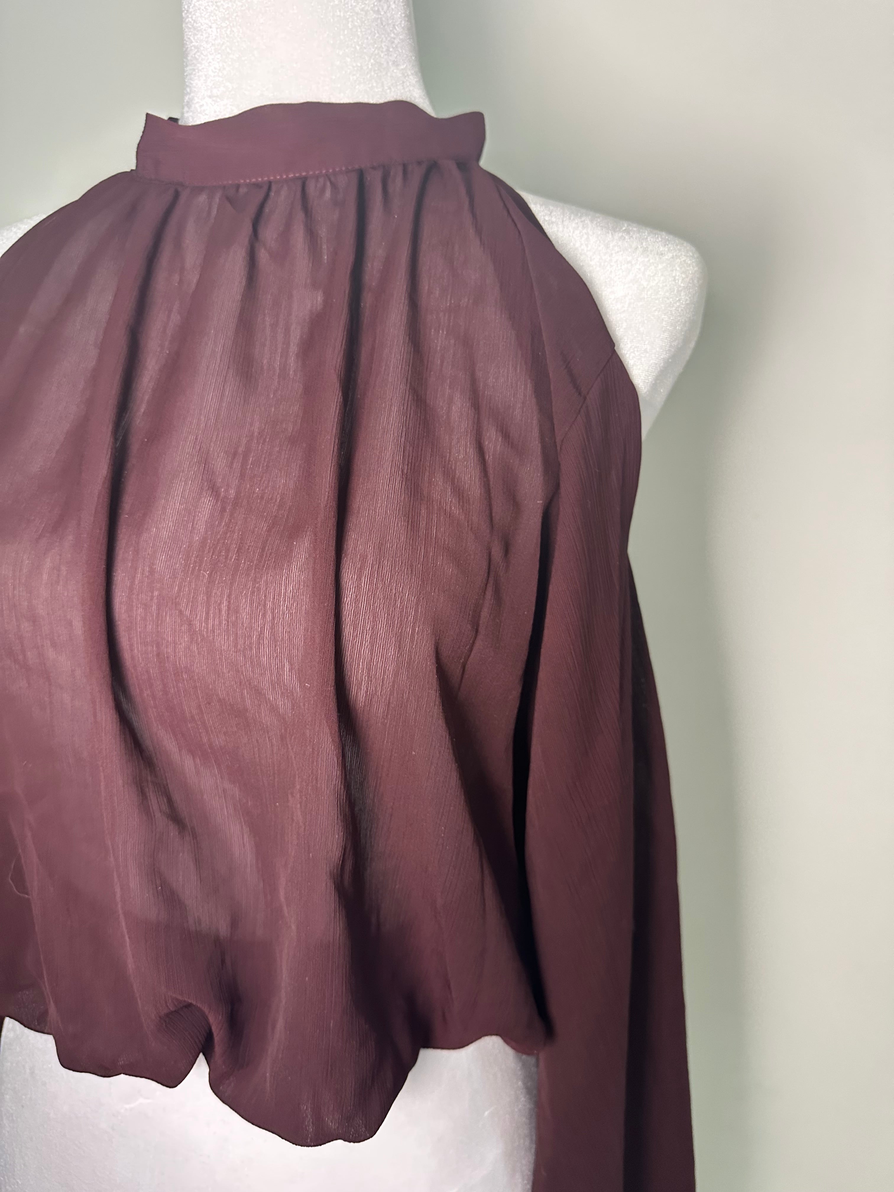 Chemisier top a épaules dénudes