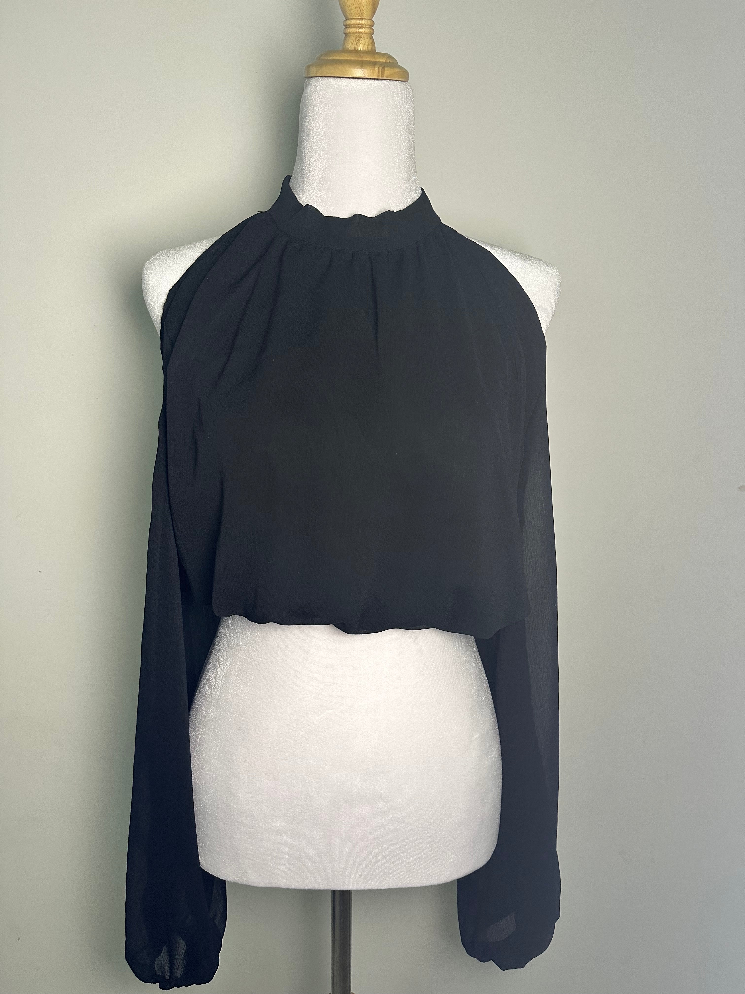 Chemisier top à épaules dénudes