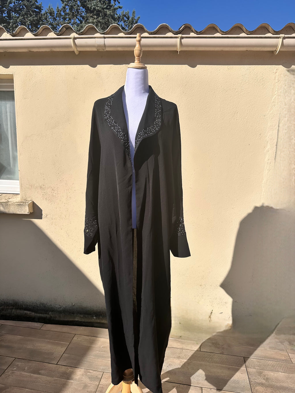 Kimono Noir Strass Glamour