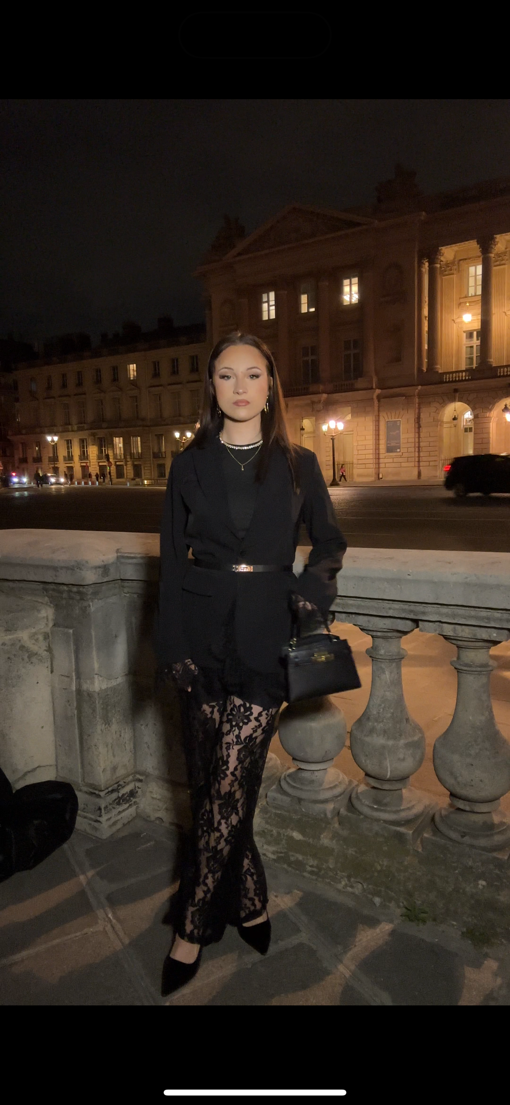 pantalon dentelle