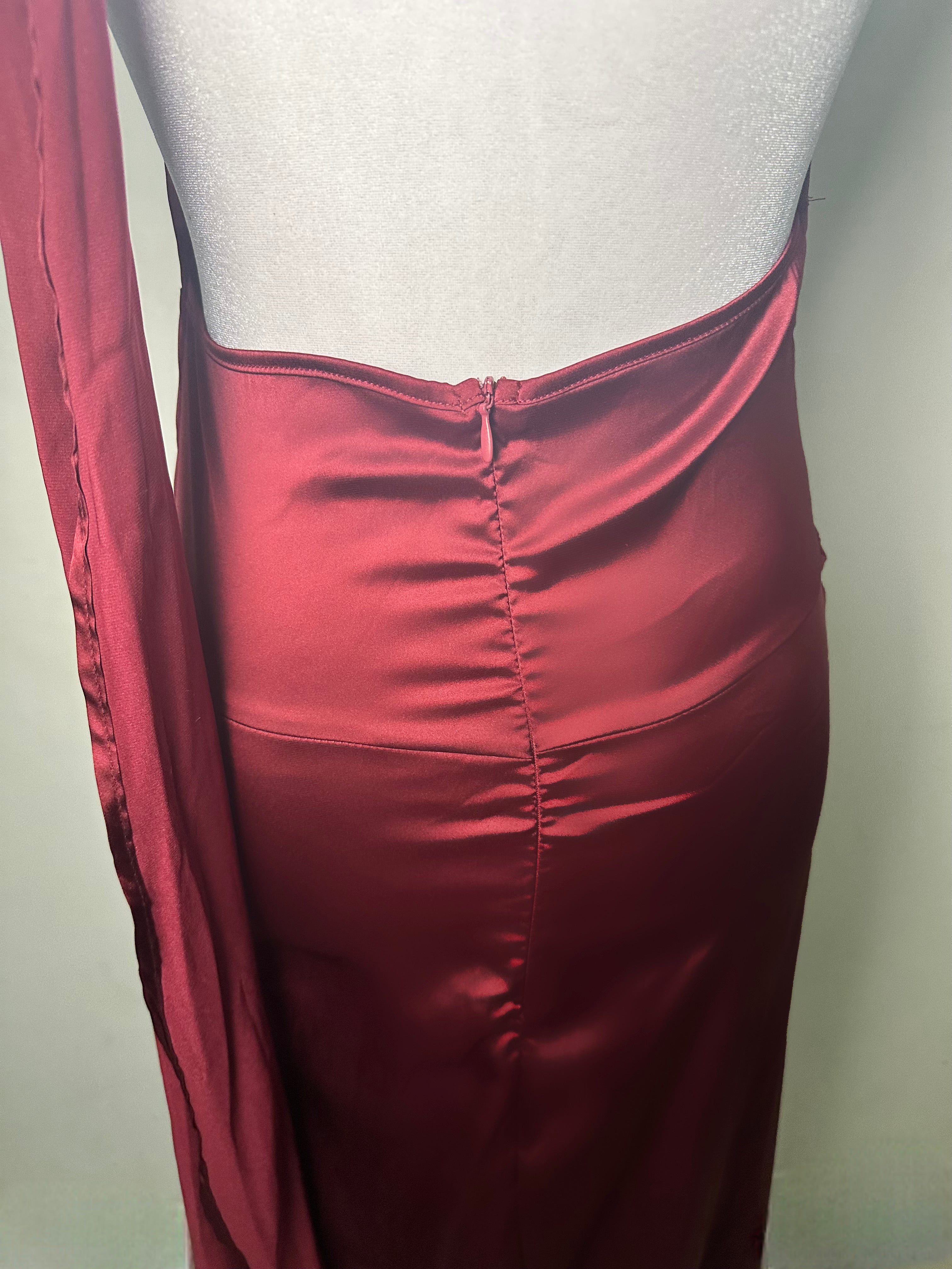 Robe longue rouge