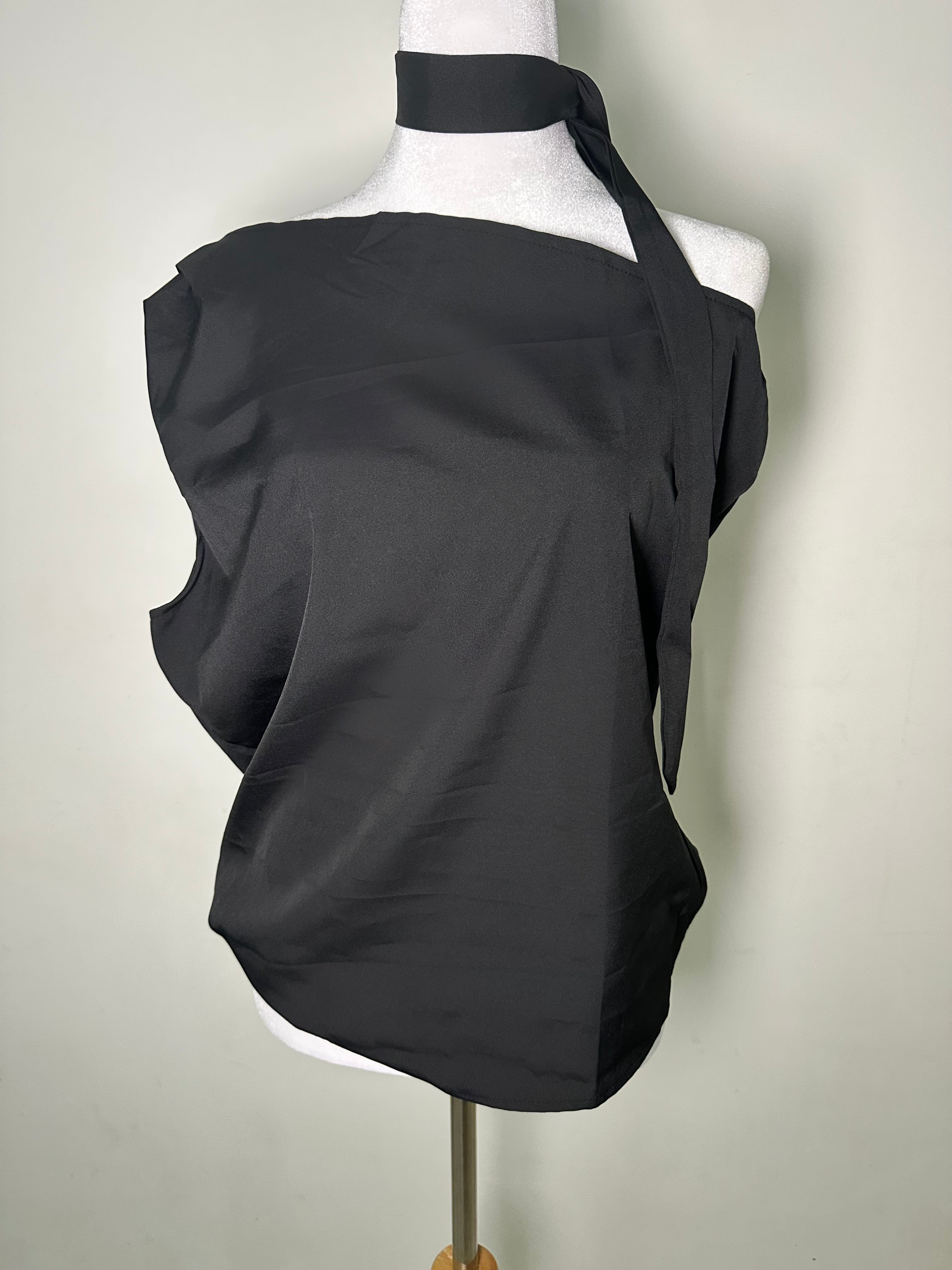 T-shirt asymétrique noir